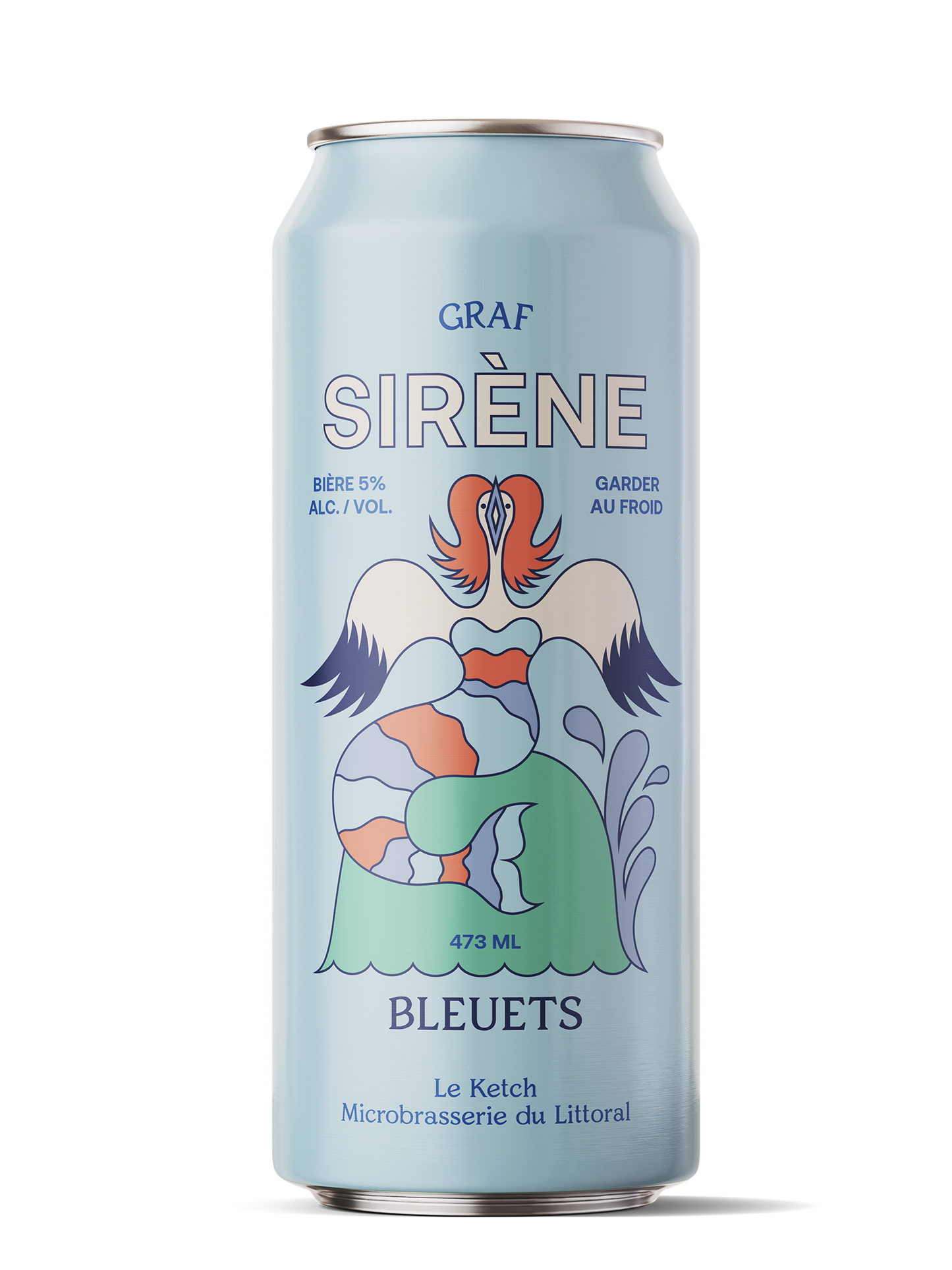 Sirène aux bleuets